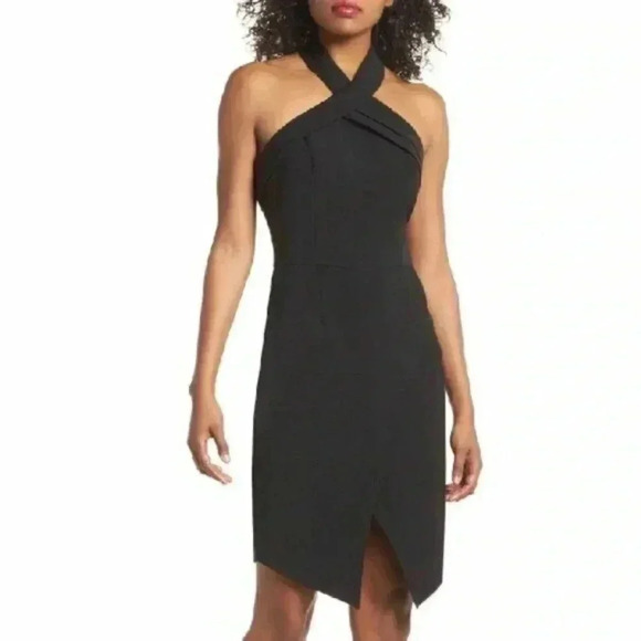 NWT Adelyn Rae Black Halter Dress - Picture 1 of 2